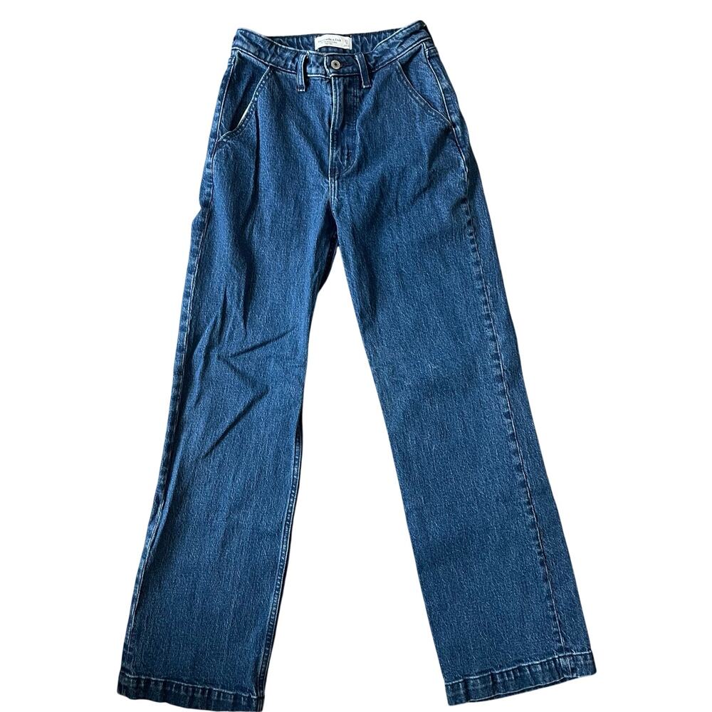 Abercrombie & Fitch the 90's relaxed jean high rise curve love size 0